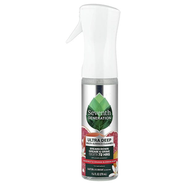 Seventh Generation, Ultra hloubkový čisticí přípravek na více povrchů, grapefruit a pomerančový květ, 278 ml (9,4 fl oz)