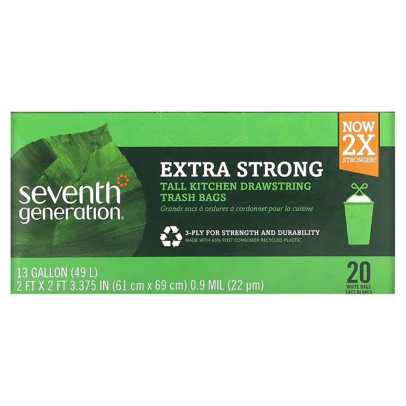 Order Seventh Generation Extra Strong Tall Kitchen Drawstring