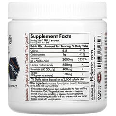 Sufficient C, High Dosed Immune-Ade Drink Mix, Lemon Peach, 4,000 mg, 125 g