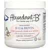 תערובת להכנת משקה Abundant-B B-12 וביוטין במינון גבוה, לימונדה ורודה, 108 גרם