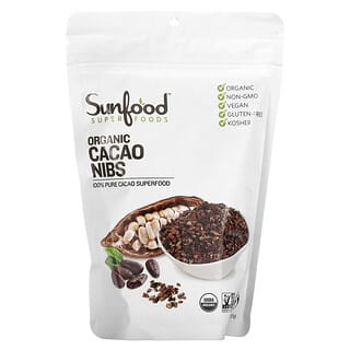 Sunfood, Trocitos de cacao y chocolate, 227 g (8 oz)