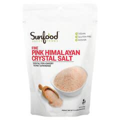 Sunfood, Fine Pink Himalayan Crystal Salt, 1 lb (454 g)