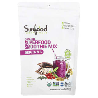 Sunfood, Сырая органическая смесь суперпродуктов для смузи, 227 г (8 унций)