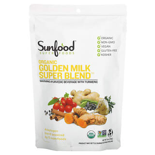 Sunfood, مسحوق مزيج الحليب الذهبي العضوي الفائق، 6 أونصات (168 جم)