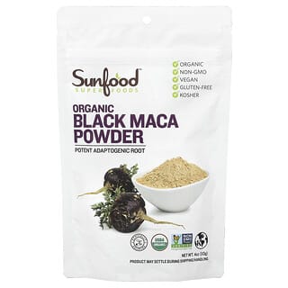 Sunfood, Ekologiskt svart macapulver, 113 g