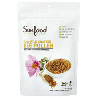 Sunfood, Debunga Lebah Buatan Liar Mentah, 8 oz (227 g)