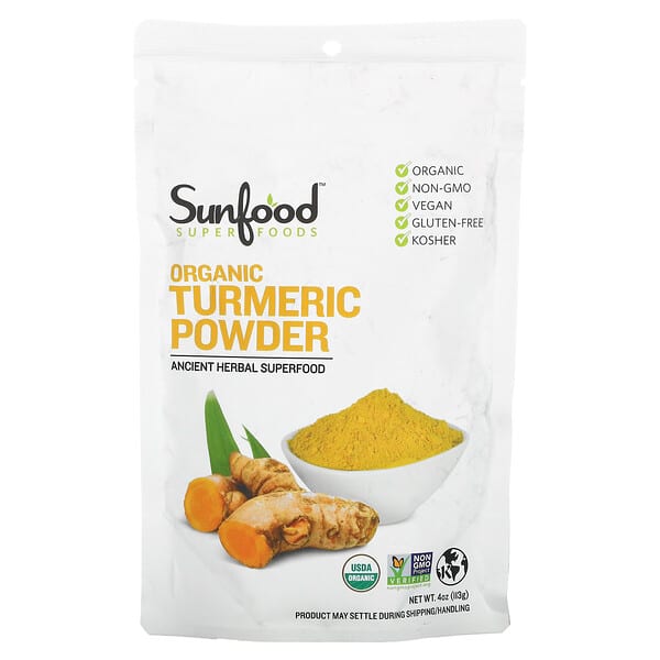 Sunfood, 有機薑黃粉，4 盎司（113 克）