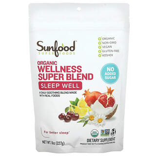 Sunfood, Organic Wellness Super Blend, Sleep Well, 227 g (8 oz.)