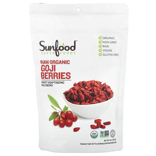 Sunfood, Goji Berries Ressecadas ao Sol, 8 oz (227 g)