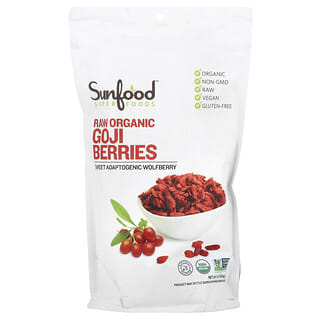 Sunfood, Raw Organic Goji Berries, 1 lb (454 g)