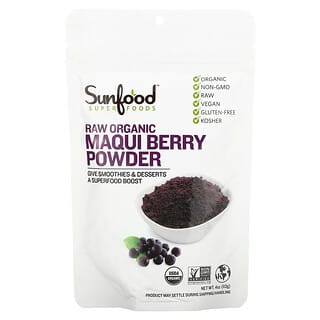 Sunfood, SuperFood，未經加工的有機馬基莓粉，4 盎司（113 克）