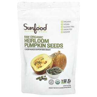 Sunfood, Superfoods, Raw Organic Heirloom Pumpkin Seeds, 8 oz (227 g)