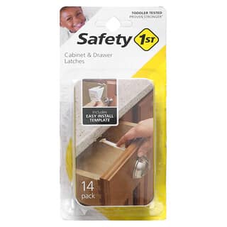 Safety 1st, Loquets pour armoires et tiroirs, 14 paquets