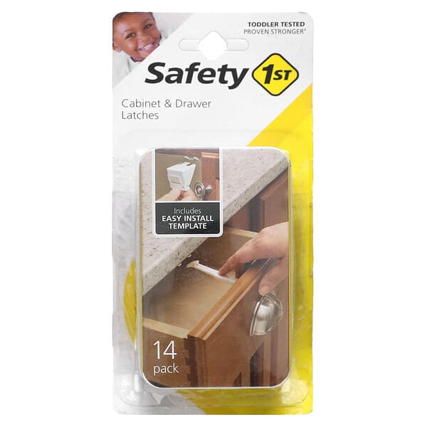 Safety 1st, Cabinet &amp; Drawer Latches, 14 Pack