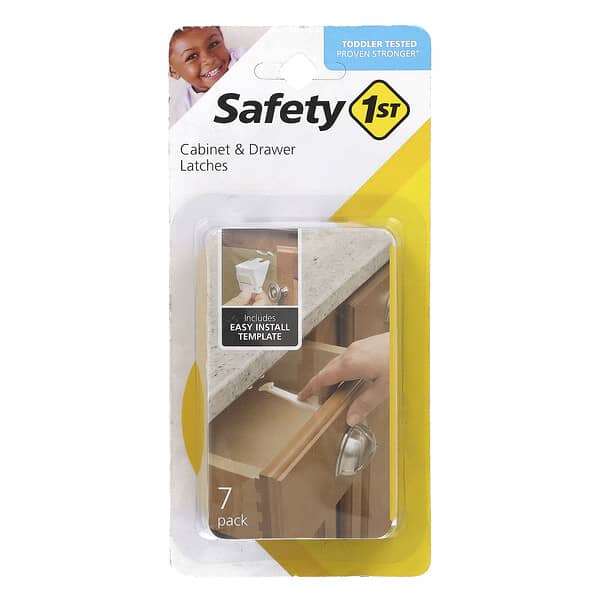 Safety 1st, Cabinet &amp; Drawer Latches, 7 Pack