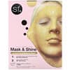 Mask & Shine, Mascarilla de belleza modeladora en oro de 24 quilates, Kit de 4 piezas