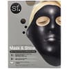 Mask & Shine, Black Diamond Charcoal Modeling Mask, 4 Piece Kit
