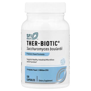 SFI Health, Saccharomyces boulardii Ther-Biotic®, 3000 millones de UFC, 120 cápsulas