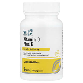SFI Health, Vitamin D Plus K, 60 Capsules