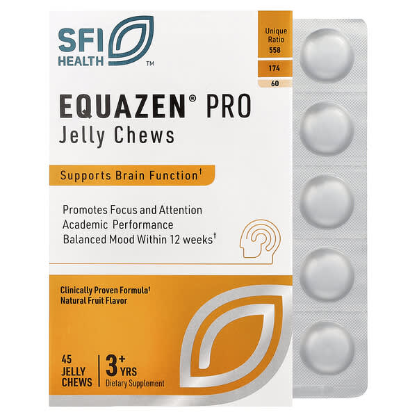 SFI Health, Equazen® Pro, 3+ Yrs, Natural Fruit, 45 Jelly Chews — product photo 1