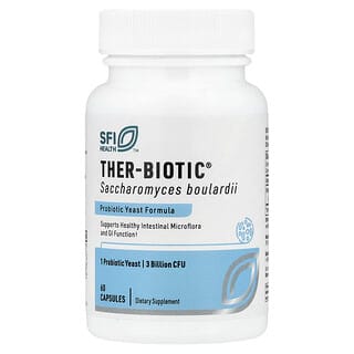 SFI Health, Ther-Biotic, сахаромицеты Буларди (Saccharomyces boulardii), 3 млрд КОЕ, 60 капсул