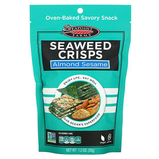 Seapoint Farms, Seaweed Crisps, Almond Sesame, 1.2 oz (35 g)