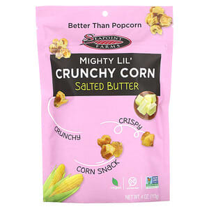Seapoint Farms, Mighty Lil' Crunchy Corn, Salted Butter, 4 oz (113 g)