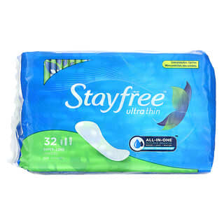 Stayfree, Almohadillas ultradelgadas y superlargas`` 32 almohadillas