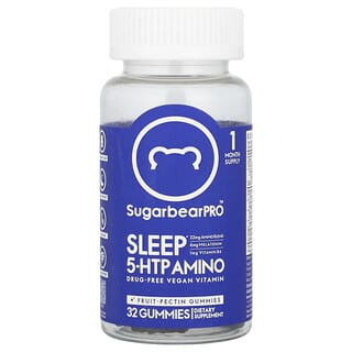 SugarbearPro, Sleep 5-HTP Amino Gummies, 32 Gummies