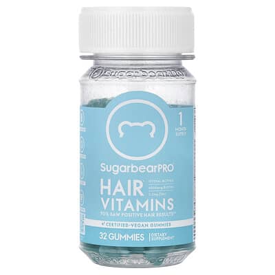 SugarbearPro, Gummy Vitamins for Hair, 32 Gummies