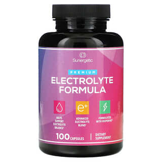 Sunergetic, Premium Electrolyte Formula, 100 Capsules