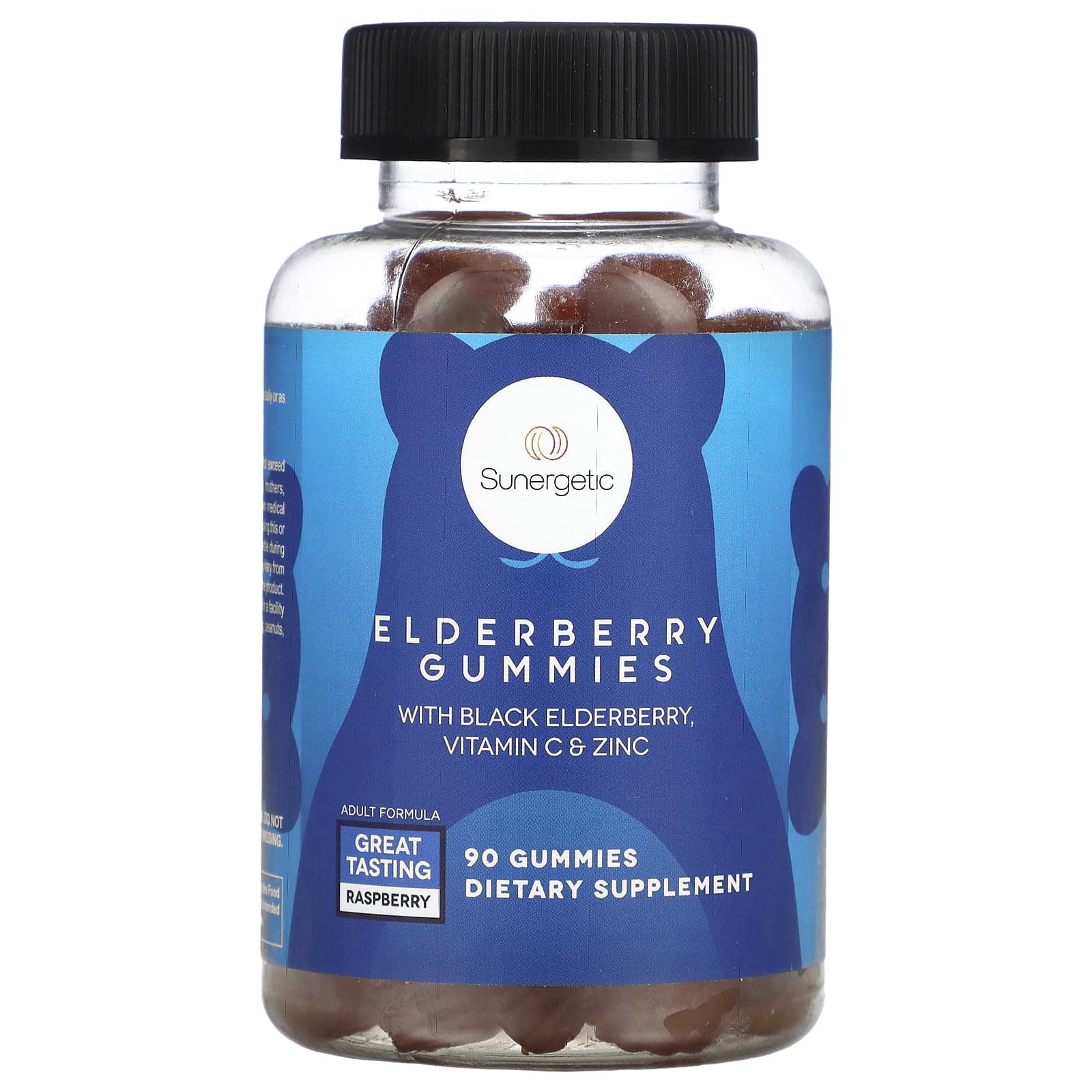 Sunergetic, Elderberry Gummies, With Black Elderberry, Vitamin C & Zinc