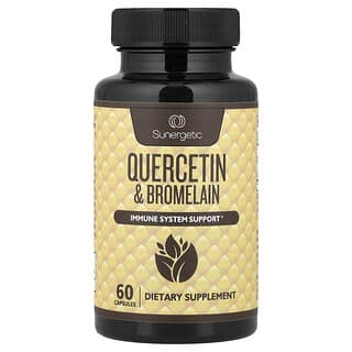 Sunergetic, Quercetin und Bromelain, 60 Kapseln
