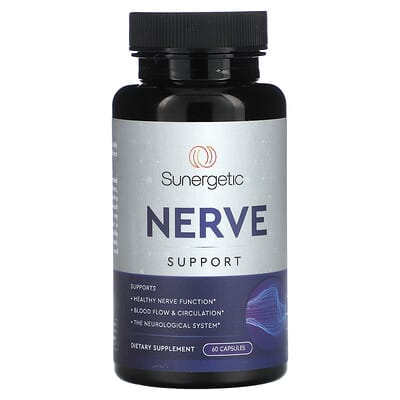 Sunergetic, Nerve Support, 60 Capsules