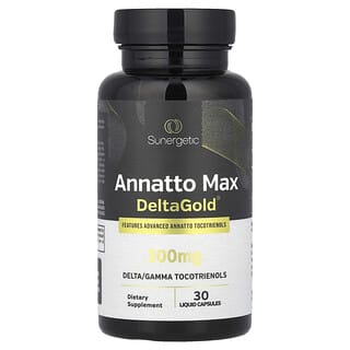 Sunergetic, Annatto Max DeltaGold®, 300 mg, 30 Flüssigkapseln