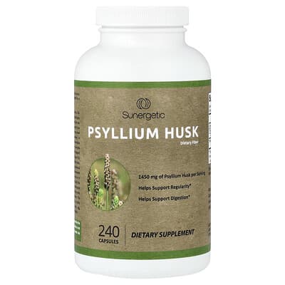 Sunergetic, Psyllium Husk, 240 Capsules (725 mg per Capsule)