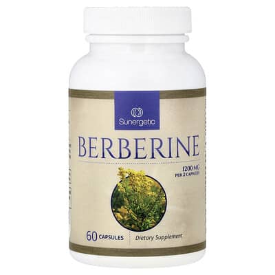 Sunergetic, Berberine, 60 Capsules (600 mg per capsule)