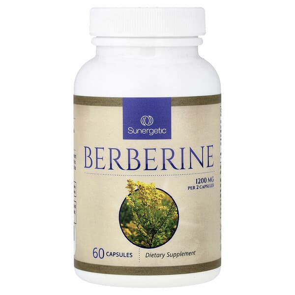 Berberine, 60 Capsules (600 mg per Capsule)