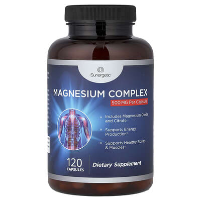 Sunergetic, Magnesium Complex, 500 mg, 120 Capsules