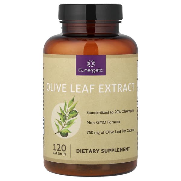Olive Leaf Extract, 750 mg, 120 Capsules