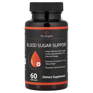 Sunergetic, Blood Sugar Support, 60 Capsules