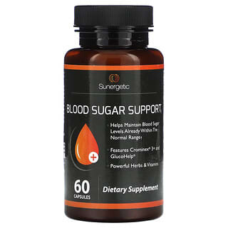 Sunergetic, Blood Sugar Support, 60 Capsules