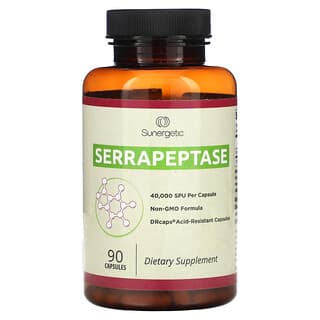 Sunergetic, Serrapeptase, 90 capsules