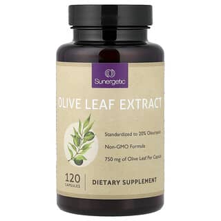 Sunergetic, Olive Leaf Extract, 750 mg, 120 Capsules