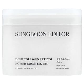 Sungboon Editor, Deep Collagen Retinol Power Boosting Pad, 100 Pads