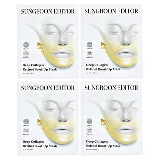 Sungboon Editor, Deep Collagen Retinol Boost-Up Beauty Mask , 4 Sheets, 0.88 oz (25 g) Each