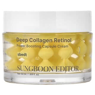 Sungboon Editor, Deep Collagen Retinol, Power Boosting Capsule Cream, 1.69 fl oz (50 ml)