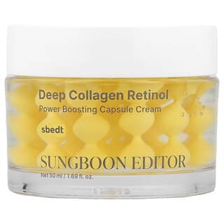 Sungboon Editor, Deep Collagen Retinol, крем с капсулами для повышения упругости кожи, 50 мл (1,69 жидк. унции)