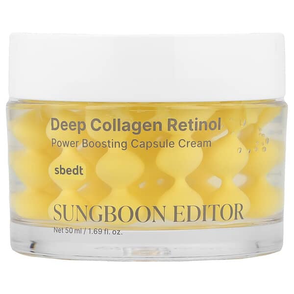 Sungboon Editor, 딥 콜라겐 레티놀, 파워 부스팅 캡슐 크림, 50ml(1.69fl oz)