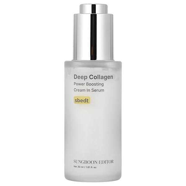 Sungboon Editor, Deep Collagen, Power Boosting Cream in Serum, 1.01 fl oz (30 ml)